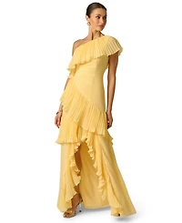 Adrianna Women's One-Shoulder Chiffon High Low Gown