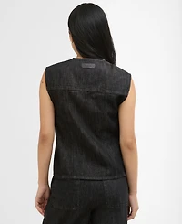 Barbour Women's Sleeveless Crewneck Myra Denim Shirt