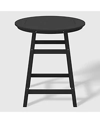 WestinTrends Outdoor 35" Hdpe Round Patio Counter Height Bar Table