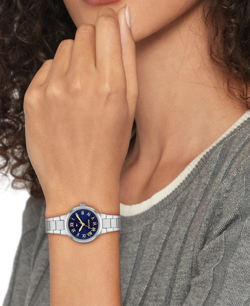 Tommy Hilfiger Women's Quartz Silver Tone Stainless Steel Bracelet Watch, 28mm