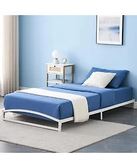 gaomon Metal Platform Bed Frame Low Profile Arch Design Steel Slat Support Noise-Free No Box Spring