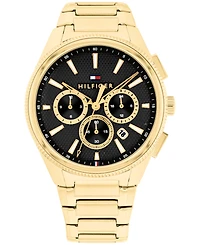 Tommy Hilfiger Men's Multifunction Gold Tone Stainless Steel Bracelet Watch, 43mm