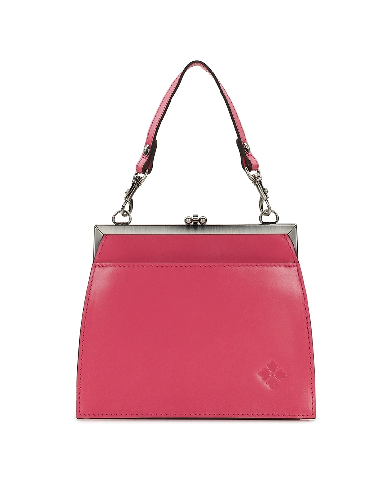 Patricia Nash Aurelie Small Rose Tooled Leather Crossbody Frame Bag