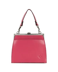 Patricia Nash Aurelie Small Rose Tooled Leather Crossbody Frame Bag