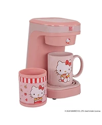 Uncanny Brands Hello Kitty Single Cup Coffee Maker Gift Set with 2 Mugs - Kitchen Appliance