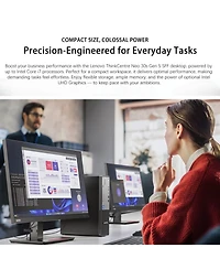 Lenovo ThinkCentre Small Form Factor Business Desktop, Intel Core i7-13620H, 32GB DDR5, 1TB Ssd, Wired Kb & Mouse, Windows 11 Pro
