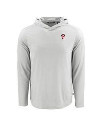 Cutter & Buck Men's Gray Philadelphia Phillies Coastline Epic Comfort Eco Hoodie Long Sleeve T-Shirt