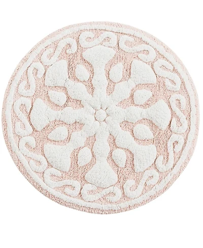 Madison Park Casablanca Tufted Cotton Bath Rug, 25" Round