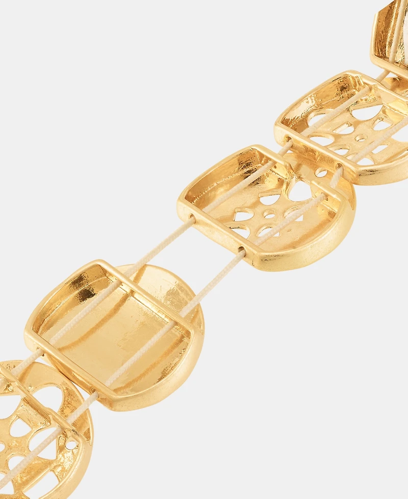 Style & Co Gold-Tone Circle Stretch Bracelet, Macy's Exclusive