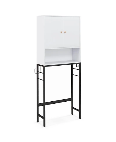 sumyeg Over The bath fixture Storage Cabinet with Two Doors and Adjustable Shelf Organizer