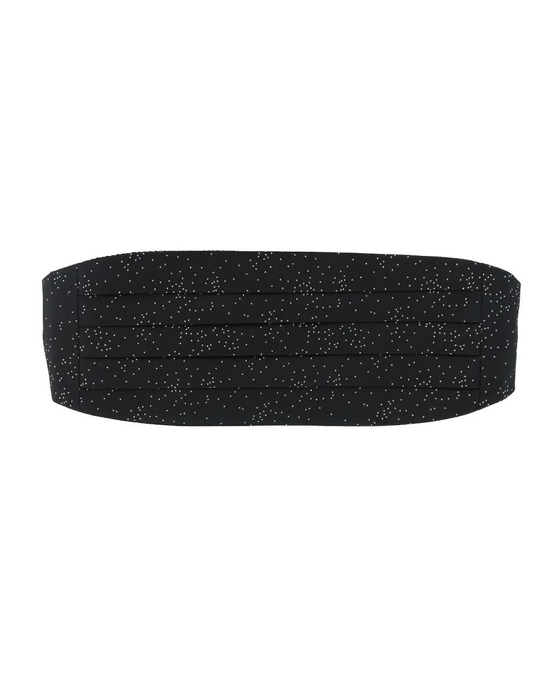 Trafalgar Men's Mystere Metallic Star Light Cummerbund and Bow Tie Bundle