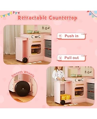 Mecale Corner Kitchen with Lights & Sounds, Fun Pretend Play for Kids