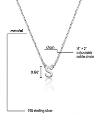Oak & Luna Inez Initial Necklace - Sterling Silver 925