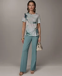 Donna Karan New York Women's Short-Sleeve Crew Neck T-Shirt