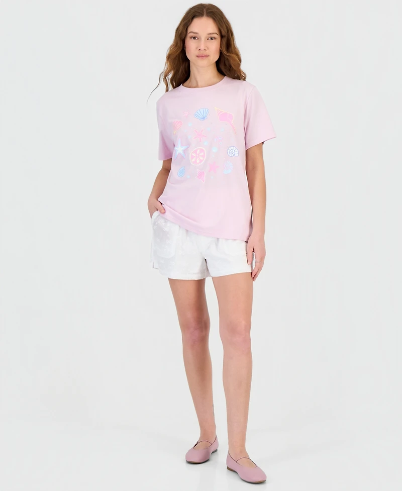 Rebel Veil Juniors' Embellished Graphic-Print Short-Sleeve T-Shirt