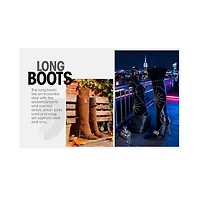 London Rag Women's Medira Pointed Toe Embellished Stiletto Boots