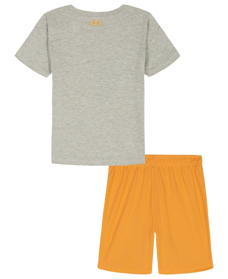 Under Armour Little Boys' 4T-7 Graphic T-Shirt and Shorts, 2-Piece Set