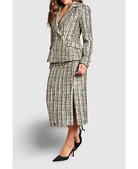 Coast Women's Sequin Tweed Midi Skirt