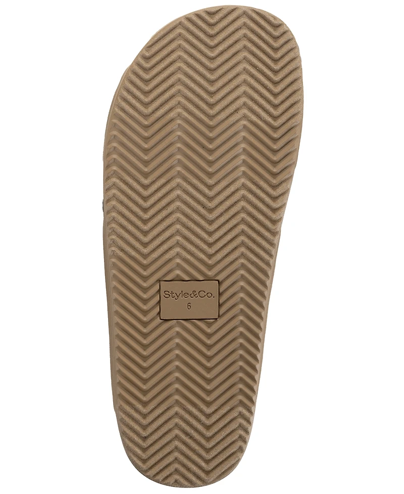 Style & Co Women's Roryy Knit X-Band Footbed Sandals, Macy's Exclusive