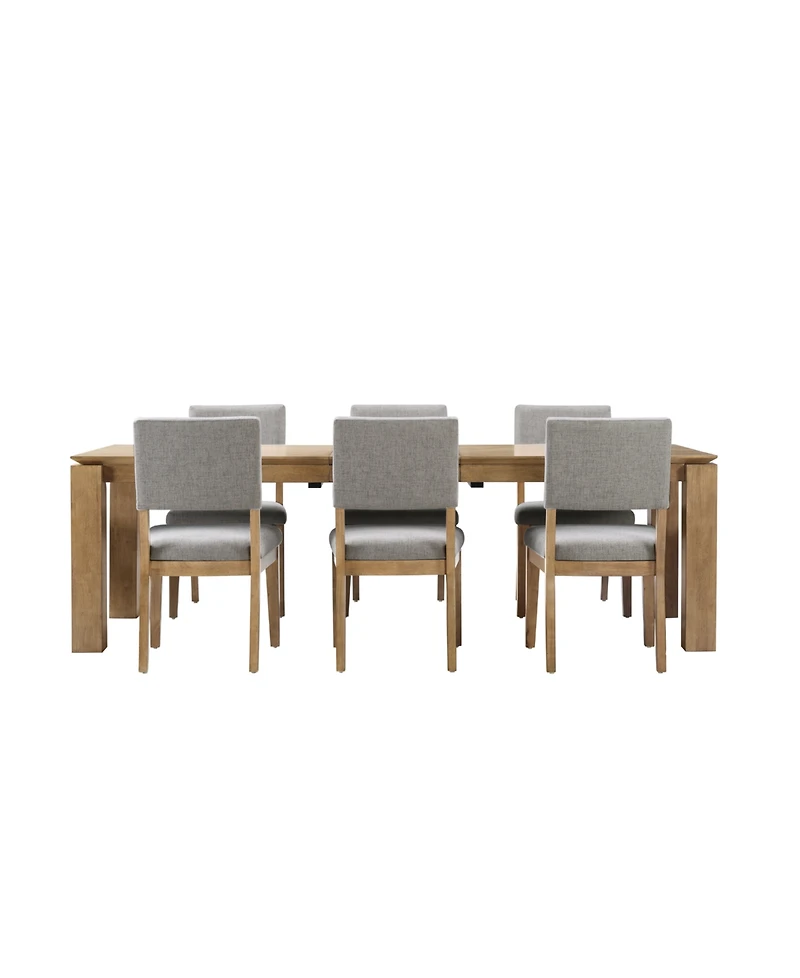 Selby 7-Pc. Dinning Set (1 Dining Table + 6 Chairs)