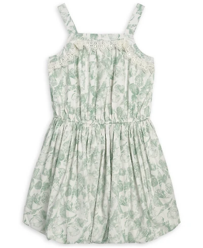 Scotch & Soda Girls' 7-16 Floral-Print Lace-Trim Sleeveless Dress