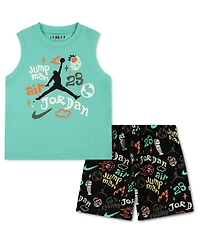 Jordan Boys' 4-7 Crewneck Tank Top and Shorts, 2-Piece Set