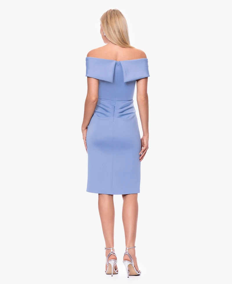 Xscape Women's Off-The-Shoulder Midi Dress