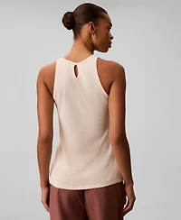 Calvin Klein Women's Viscose Sleeveless Crewneck Tank Top