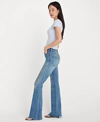 Good American Women's Flare-Leg Mid-Rise Jeans