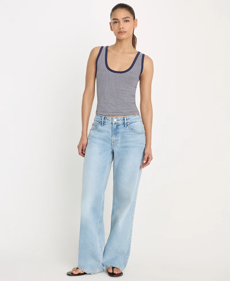 Good American Women's Scoop Neck Tank Top, Regular & Plus