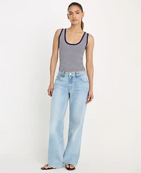 Good American Women's Scoop Neck Tank Top, Regular & Plus