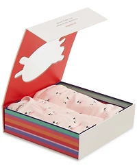 Magnetic Me Baby Girls' Footie, Reversible Bib, and Blanket Gift, 3-Piece Set