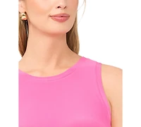 Vince Camuto Women's Crewneck Split Back Keyhole Tank Top