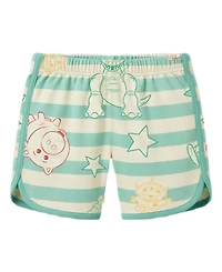 Toy Story Boys' 2T-5T Short-Sleeve T-Shirt and Stripe Shorts, 2-Piece Set