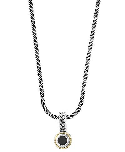 Effy Collection Onyx Necklace in 18k Sterling Silver