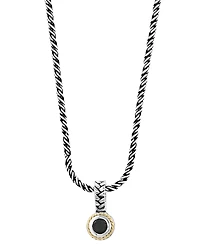 Effy Collection Onyx Necklace in 18k Sterling Silver
