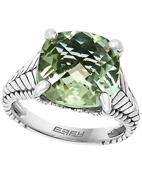 Effy Collection Green Amethyst Ring (5-3/8 ct. t.w.) in Sterling Silver