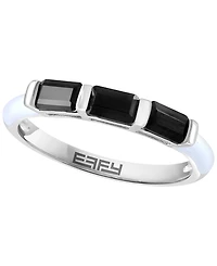 Effy Collection Black Spinel Ring (3/4 ct. t.w.) in Sterling Silver