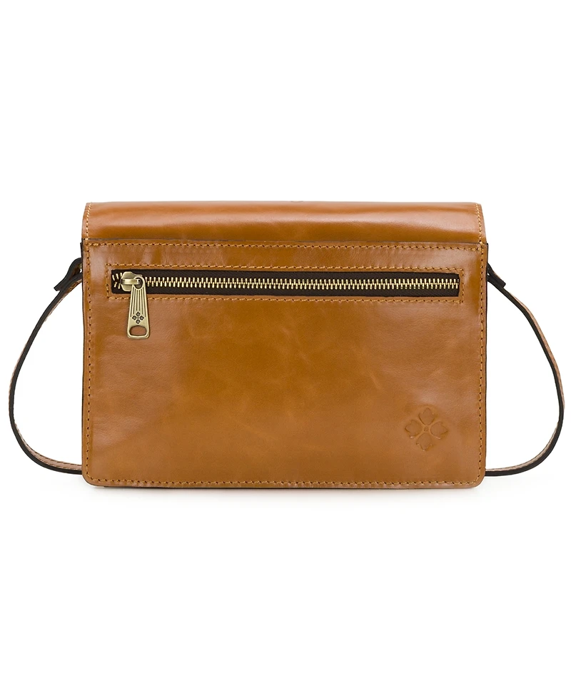 Patricia Nash Livana Small Vintage Distressed Leather Crossbody Bag