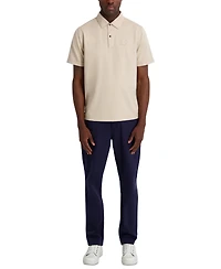 Karl Lagerfeld Paris Men's Regular-Fit Short-Sleeve Spread Collar Polo T-Shirt
