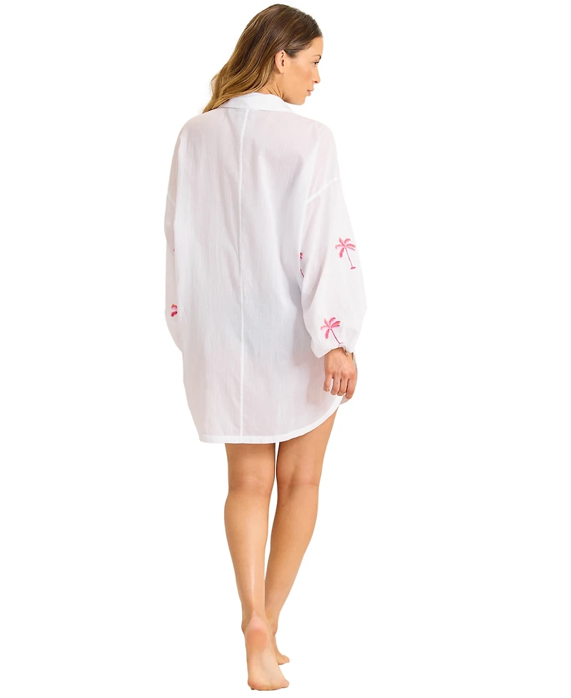 Tommy Bahama Women's Palm Button Front Shirt
