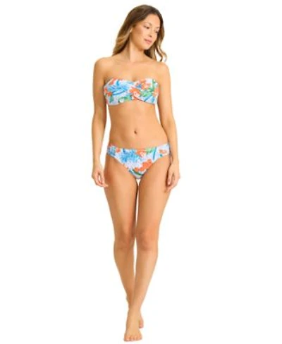 Tommy Bahama Womens Printed Bandeau Neck Swim Top Bottoms