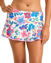 Tommy Bahama Women's High-Waist Flounce Swim Skirt