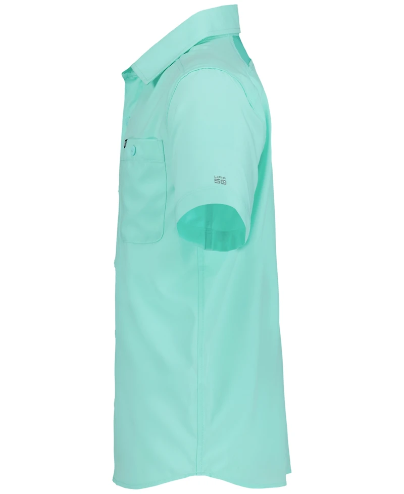 Under Armour Big Boys' Drift Tide Fish Point Collar Shirt