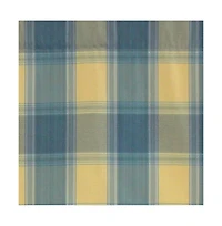 Rlf Home Syon Park Plaid Regal Style Window Valance with 3" Rod Pocket, 50" x 17"