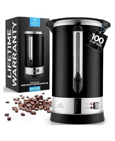 Premium 100 Cup Commercial Coffee Urn - Large Coffee Dispenser