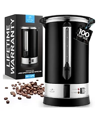 Premium 100 Cup Commercial Coffee Urn - Large Coffee Dispenser