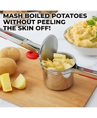 Zulay Kitchen Potato Ricer with 3 Interchangeable Discs