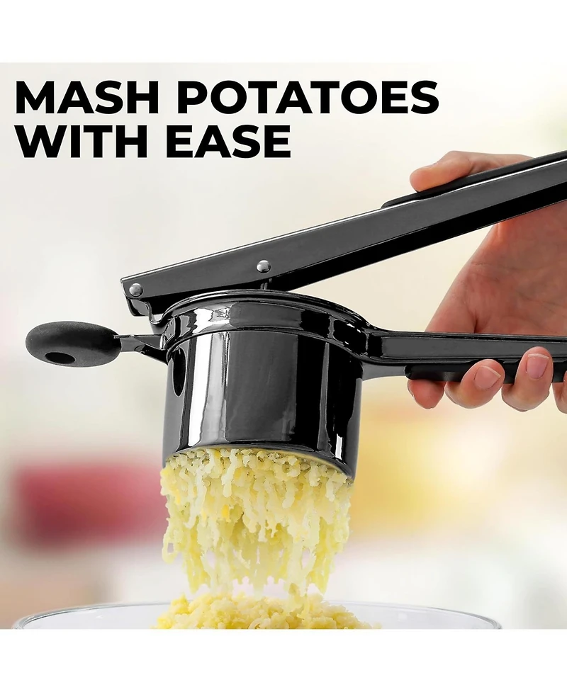 Zulay Kitchen Potato Ricer with 3 Interchangeable Discs