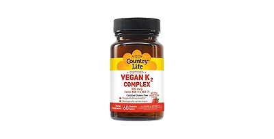 Country Life K2 Complex, 500 Mcg, 60 Chewable Tablets